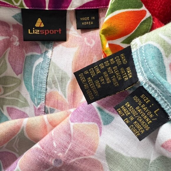 Vintage colorful floral wacky bold blazer boyfriend oversized jacket Bloomcore - Picture 6 of 7